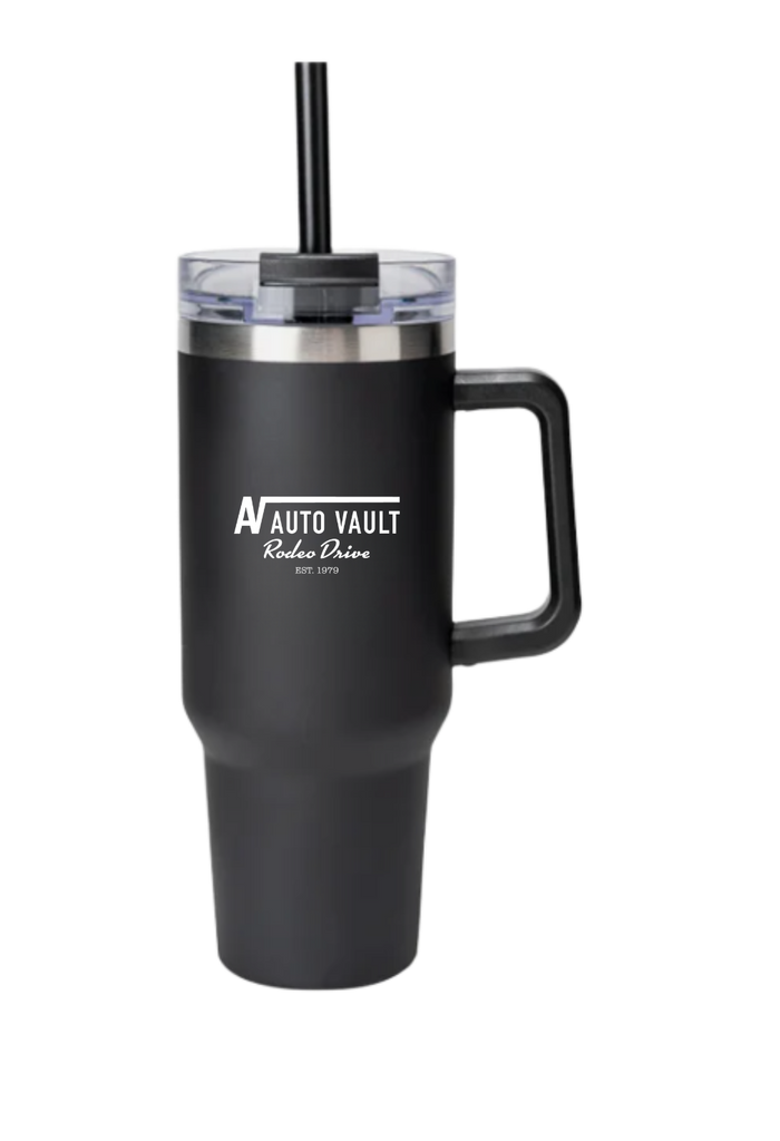 Black Auto Vault Stainless Steel 30 oz. Tumbler