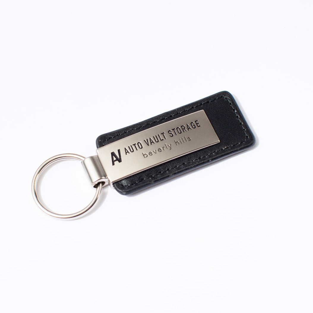 Auto Vault Leather Keychain