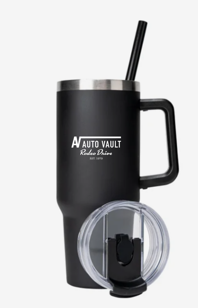 Black Auto Vault Stainless Steel 30 oz. Tumbler